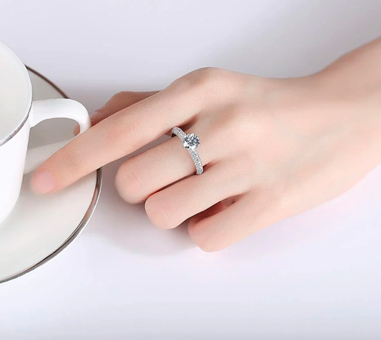 Silver Diamond Ring